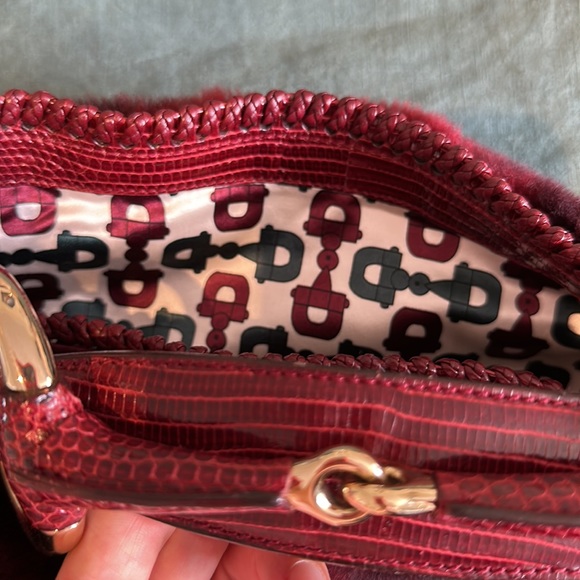 Gucci Horse Bit rabbit fur and lizard bag - Picture 8 of 11